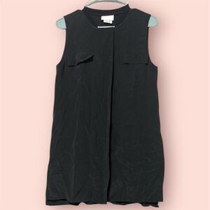 DKNY Lightweight Black Zip-Up Vest Gorpcore